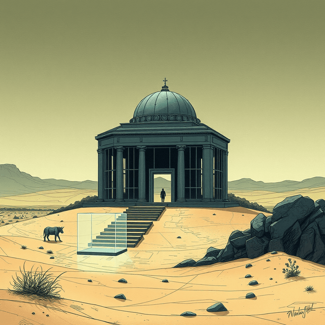 Desert Data Temple Under Siege By Kinetic Disagreement