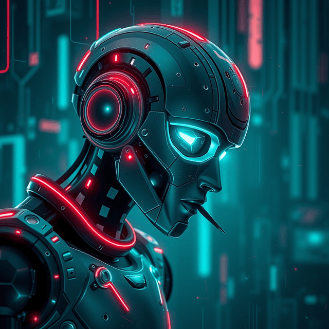 AI agent, broken tool, JSON, neon cyan, digital decay