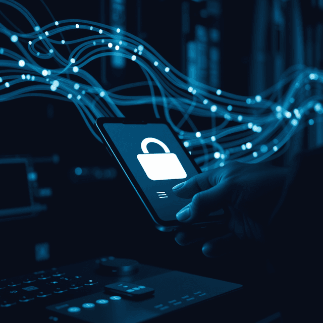 app store, payment processing, digital currency, data flow, sharp tech-noir photography style, cool steel blues and white