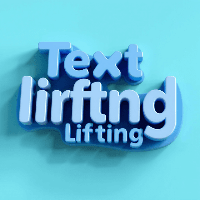 3D object, text prompt, 2D lifting, cool blue and teal tones, curious and analytical feel